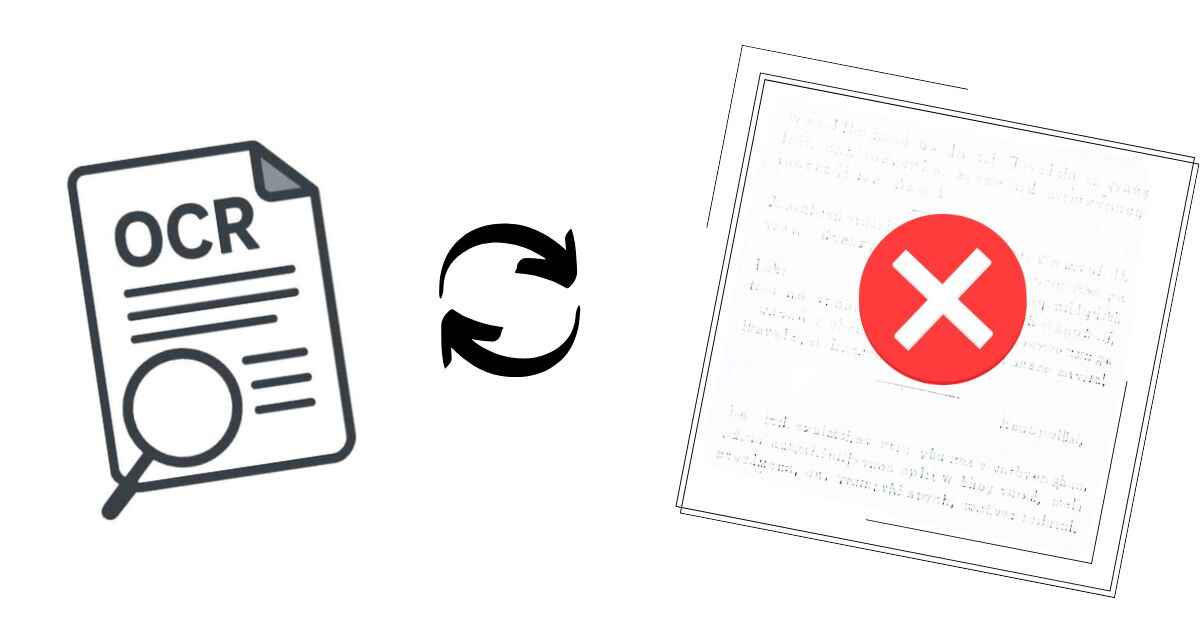 Common OCR errors and their solutions illustrated for better text recognition accuracy